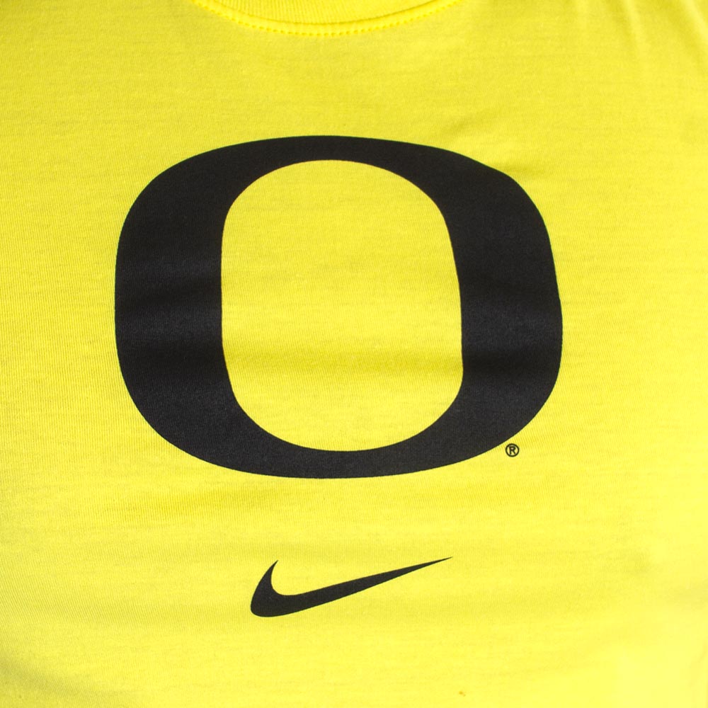 Yellow Nike Essential Logo Cotton Basic Black O T Shirt
